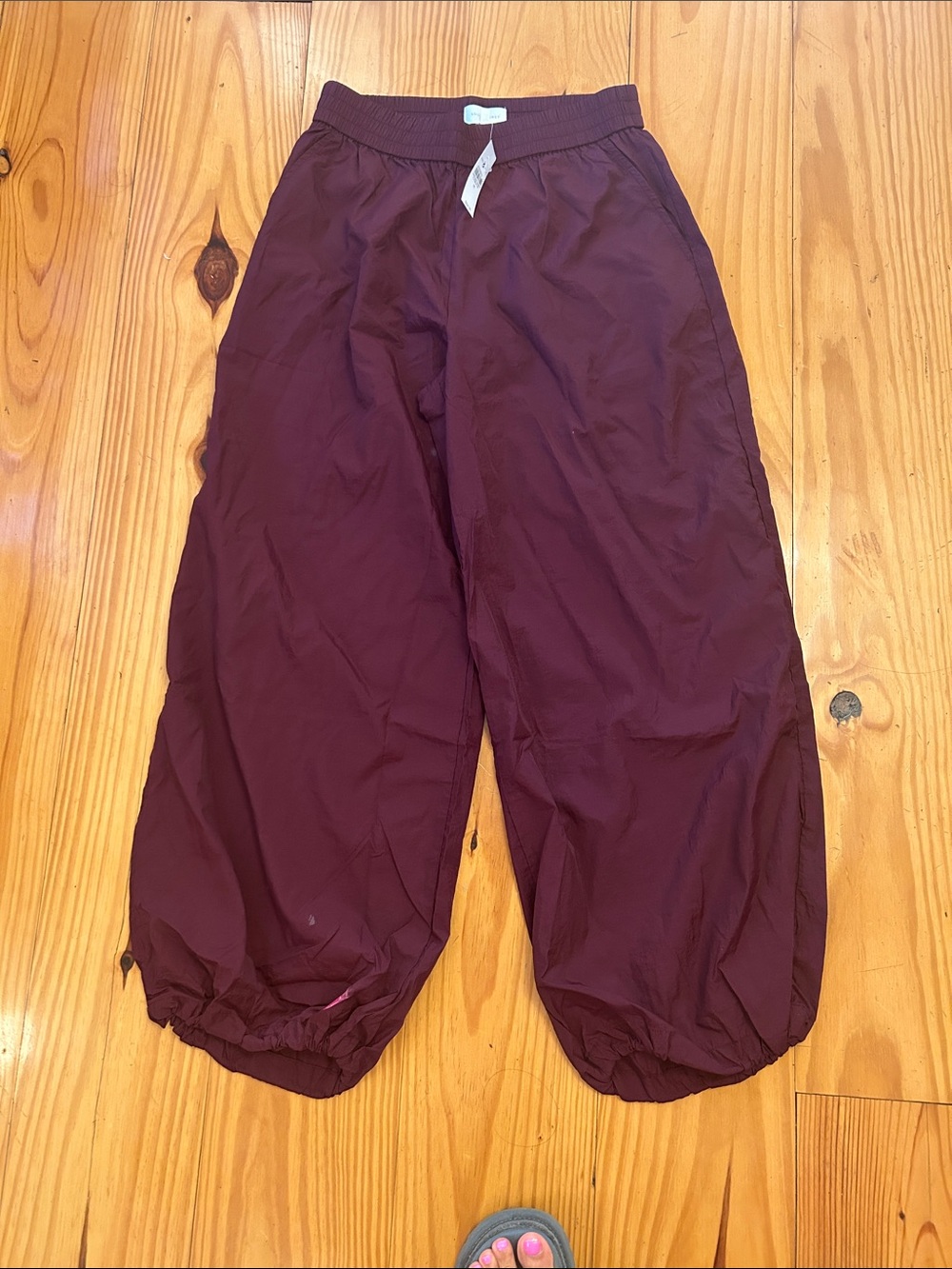 Lou & Grey Kids Burgundy Elastic Hem Joggers